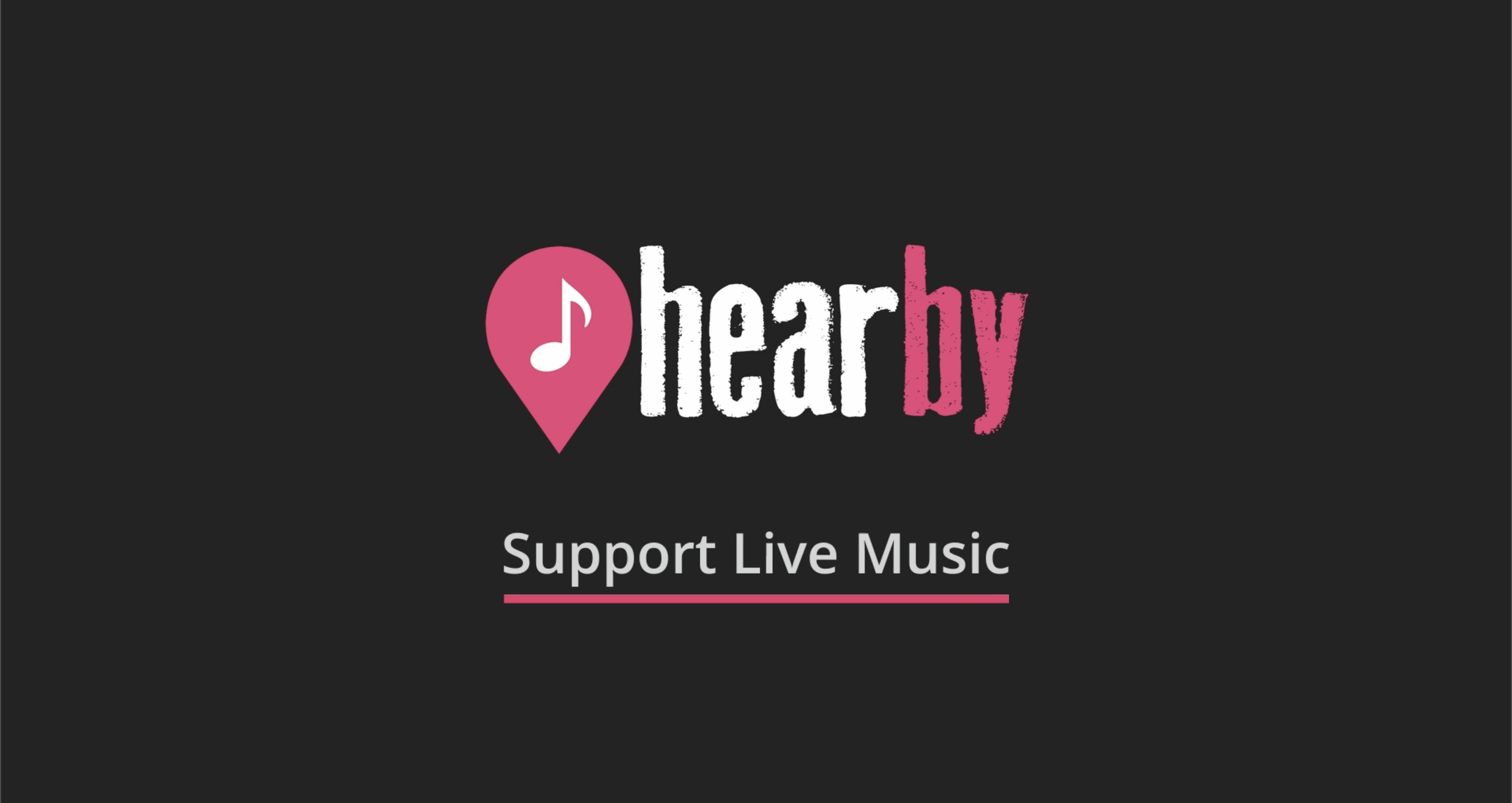 [Hearby logo] Support live music.